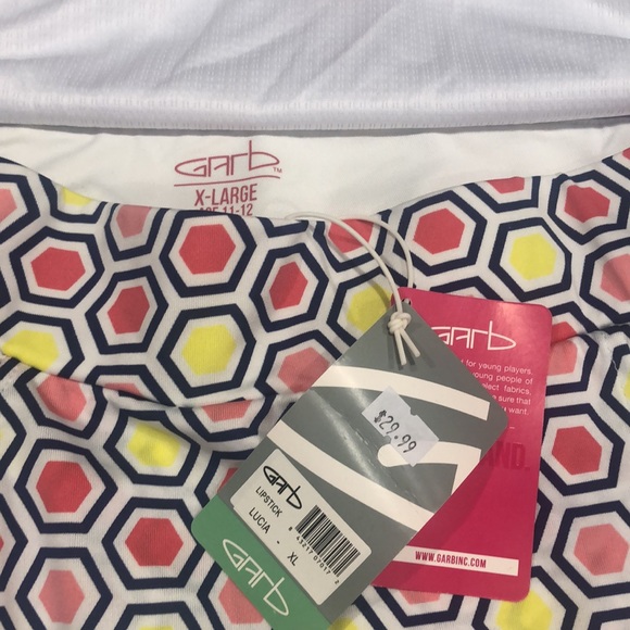 PGA Store NWT 3 tops & 1 skirt Garb Girls Golf set 11-12 - Picture 2 of 7